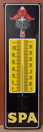 Wanorde pariteit bijstand Spa emaille thermometer oor model - 76x23cm