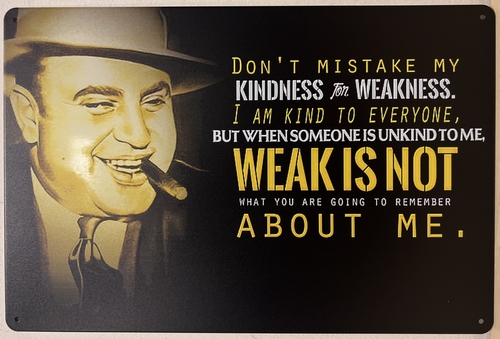 Al Capone Not Weak