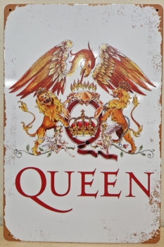 Queen Logo Verticaal reclamebord metaal