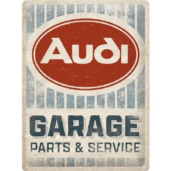 Audi garage parts service reclamebord wandbord