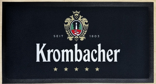 Barmat Krombacher bier zwart