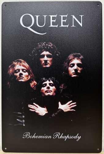 Queen Bohemian Rhapsody wandbord van metaal