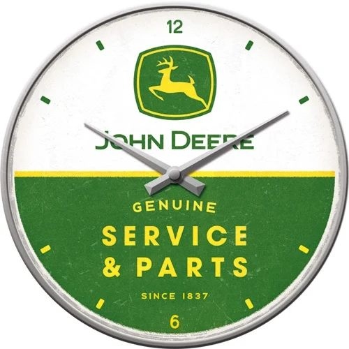 John Deere service en parts wandklok