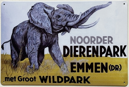 Noorder Dierenpark Emmen Olifant reclamebord