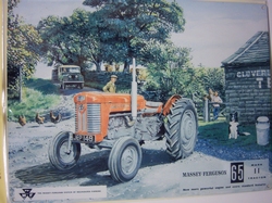 Massey/Ferguson 65 Mark II tractor reclambord metaal