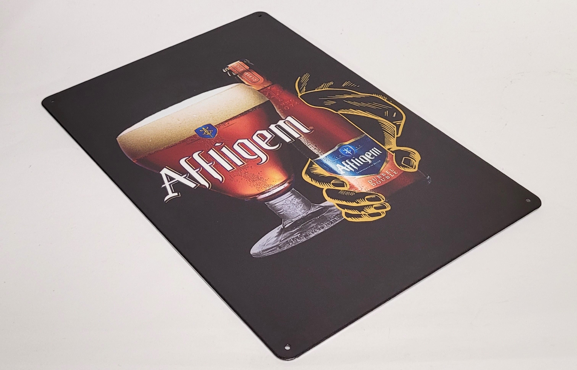 Affligem Bier reclamebord van metaal