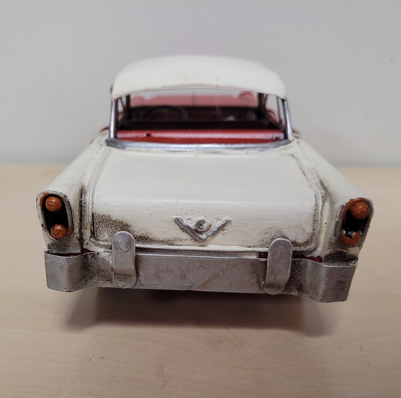 Chevrolet bel air rode auto metalen miniatuur