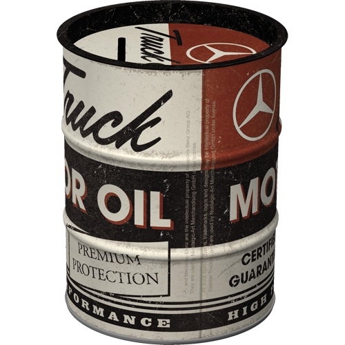 Daimler mercedez truck oil barrel spaarpot