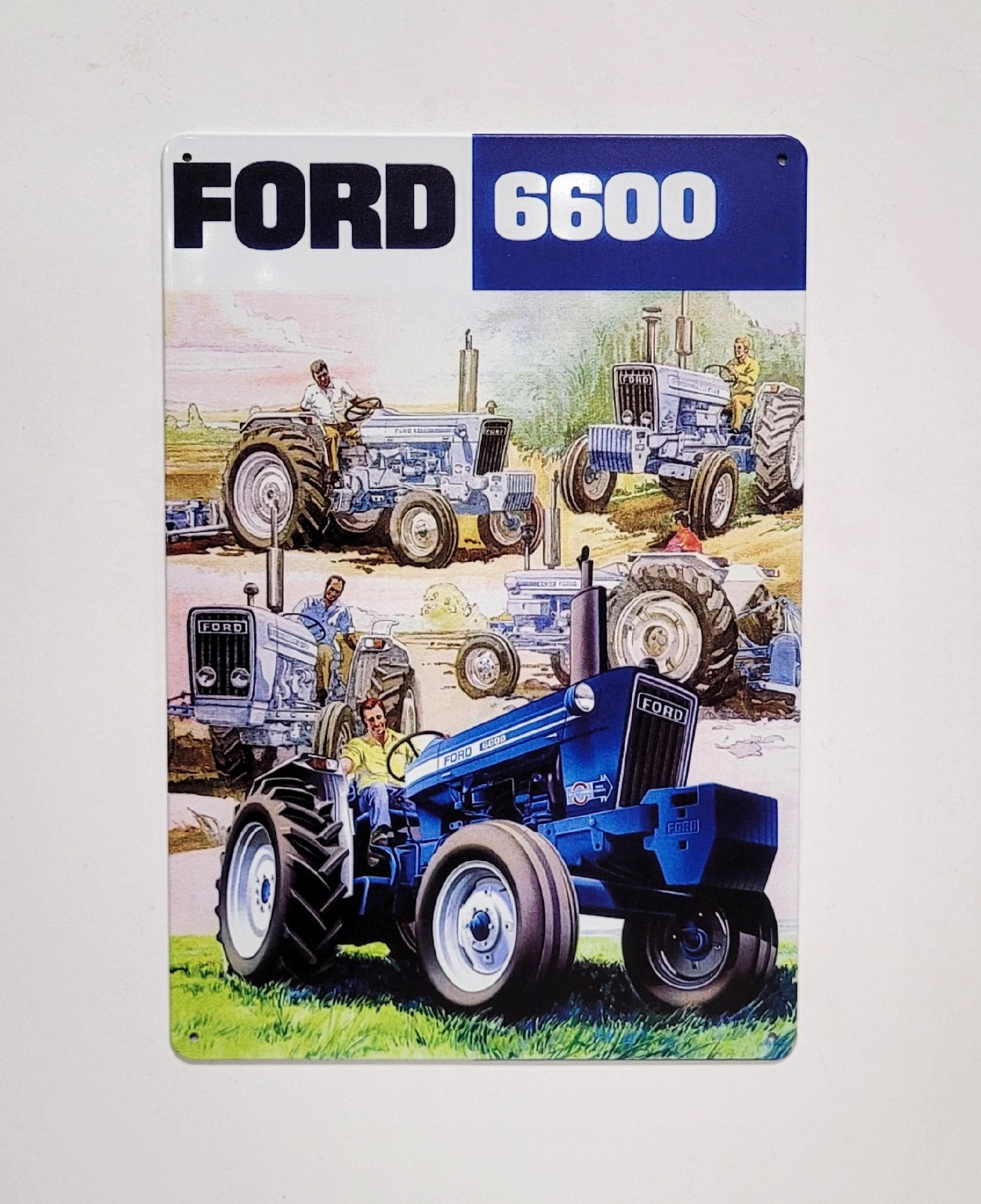 Ford 6600 tractor reclamebord van metaal