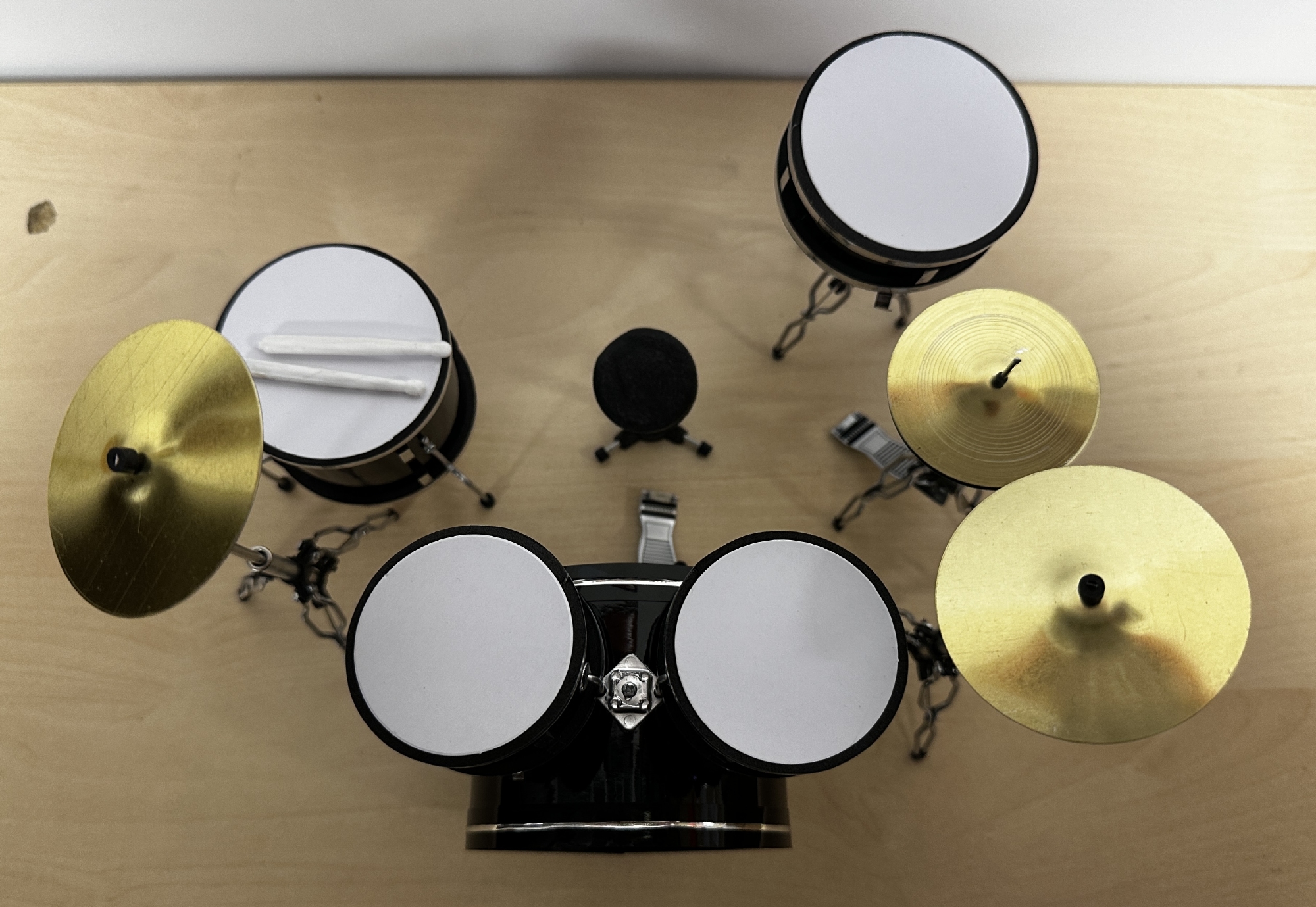 Mini Drumstel Set Replica Mod. Black Kiss