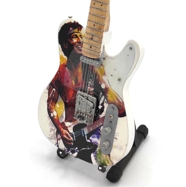 Mini gitaar Bruce Springsteen foto kleur