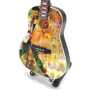 Mini gitaar Elvis Presley lichte Kleuren