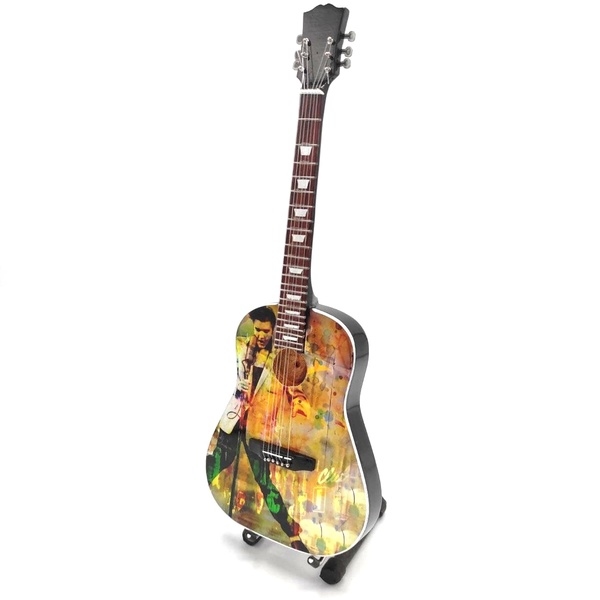 Mini gitaar Elvis Presley lichte Kleuren