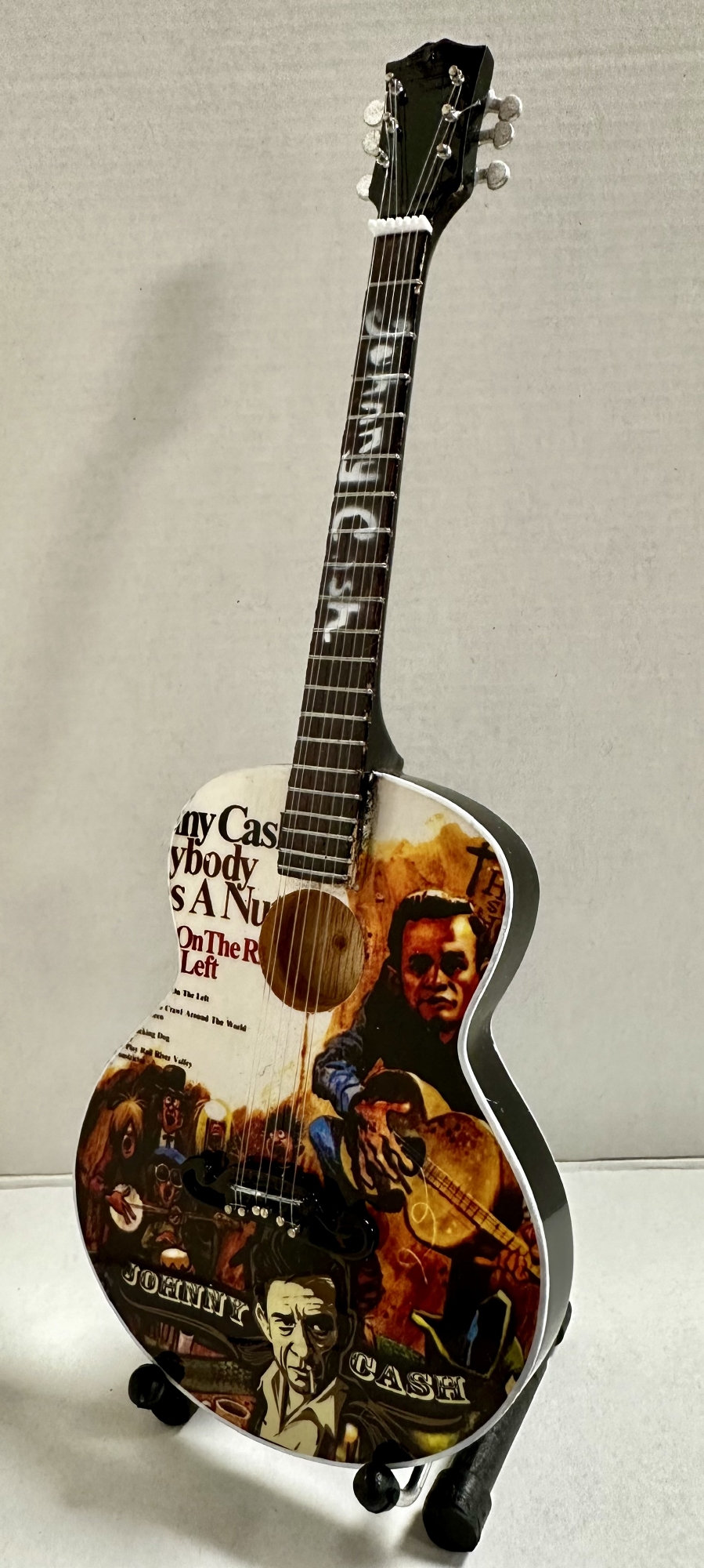 Miniatuur Gitaar Johnny Cash collage